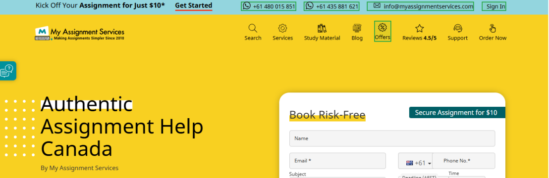 My Assignment Services CA